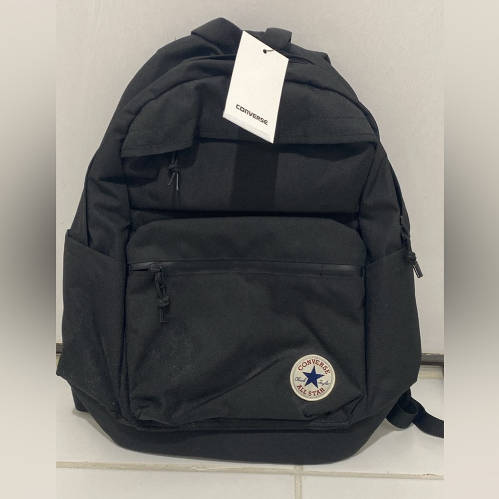 COPY - CONVERSE MENS CHUCK PLUS 1.0 POLY LAPTOP BACKPACK BLACK